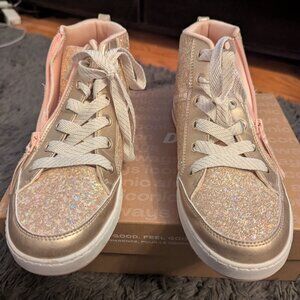 Kids Glitter Pink Skechers (Sz 5.5)